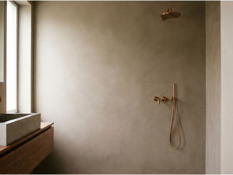 Fugenlose Wandbeschichtung im Bad