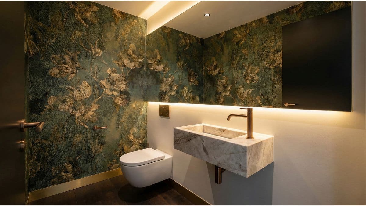 Gäste-WC renovieren & gestalten: Ohne Fliesen, modern & optisch größer